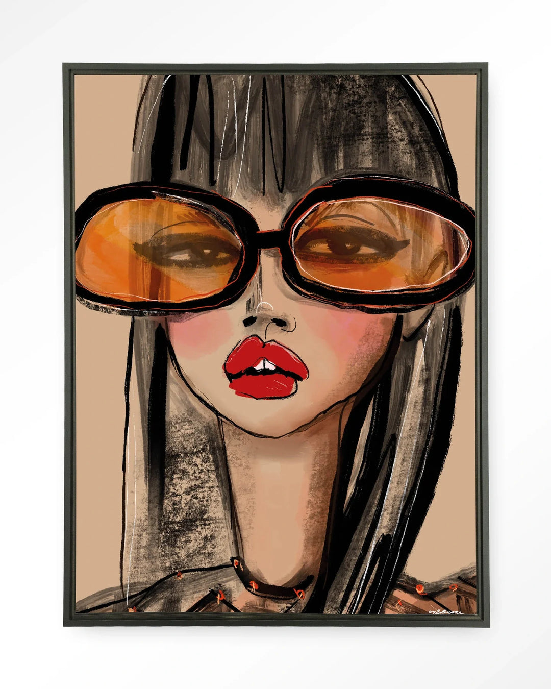 Sunny Orange - Moderne Wanddecoratie | Artprint, Glass Art & Wandkleed
