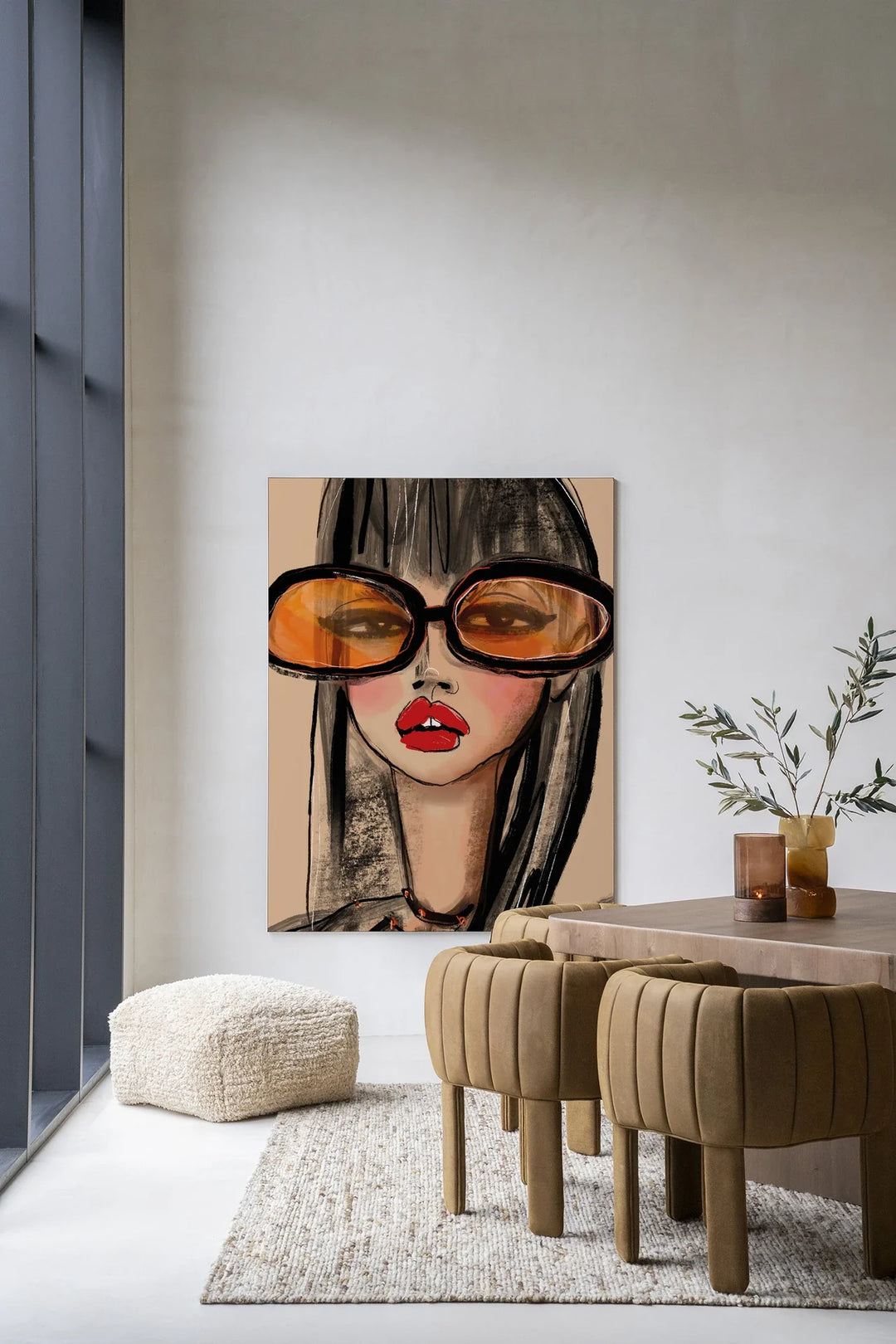 Sunny Orange - Moderne Wanddecoratie | Artprint, Glass Art & Wandkleed