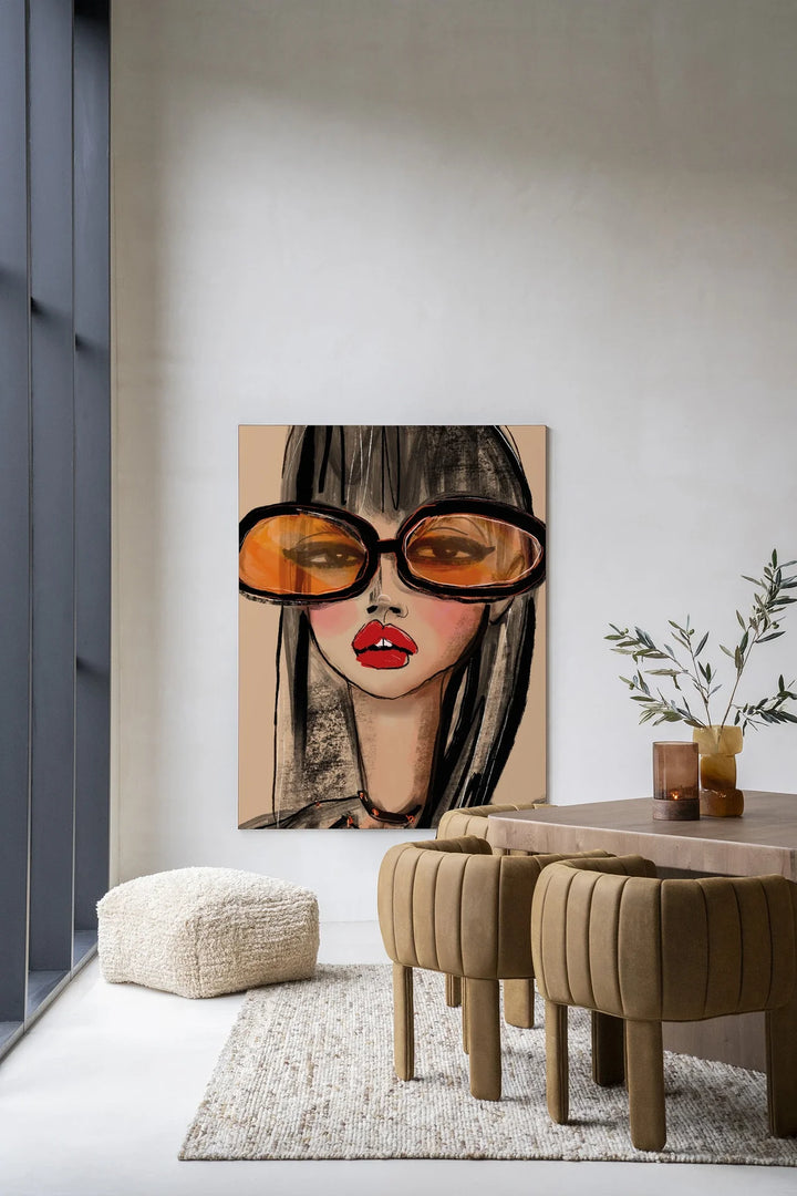 Sunny Orange - Moderne Wanddecoratie | Artprint, Glass Art & Wandkleed
