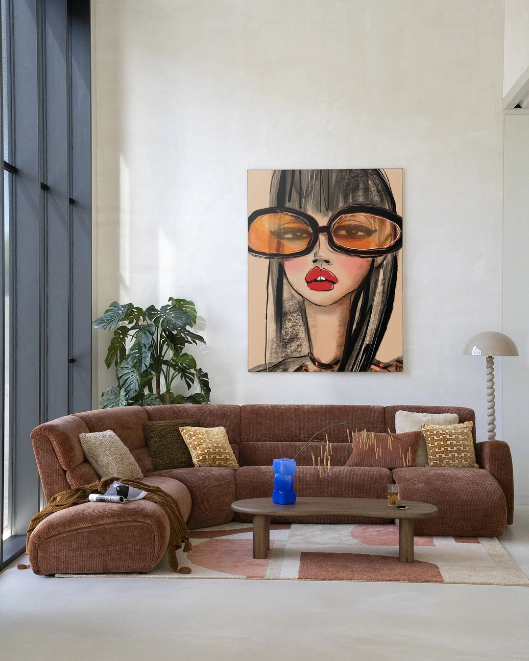 Sunny Orange - Moderne Wanddecoratie | Artprint, Glass Art & Wandkleed