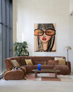Sunny Orange - Moderne Wanddecoratie | Artprint, Glass Art & Wandkleed