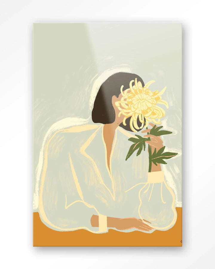 The Chrysante Mum - Moderne Wanddecoratie | Artprint, Glass Art & Wandkleed