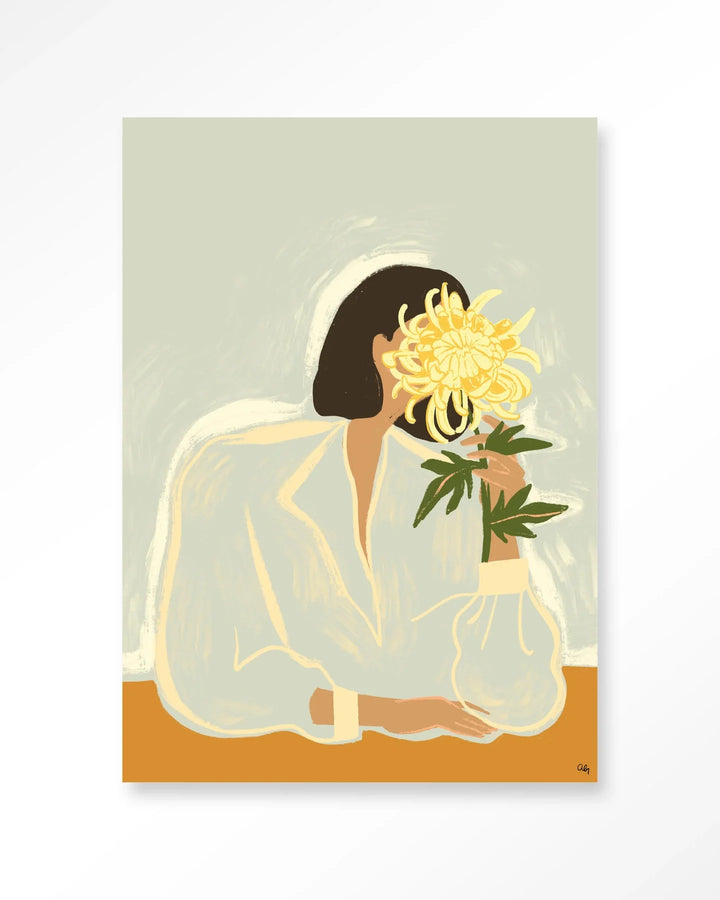 The Chrysante Mum - Moderne Wanddecoratie | Artprint, Glass Art & Wandkleed