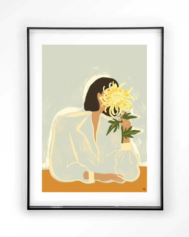The Chrysante Mum - Moderne Wanddecoratie | Artprint, Glass Art & Wandkleed