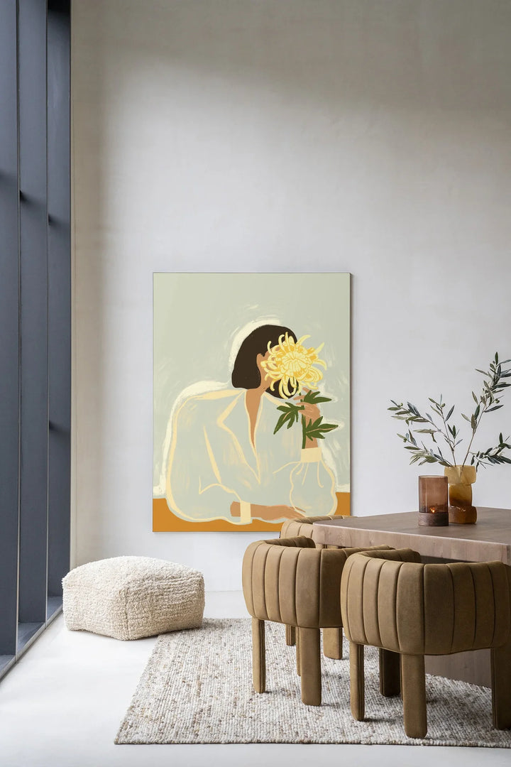 The Chrysante Mum - Moderne Wanddecoratie | Artprint, Glass Art & Wandkleed