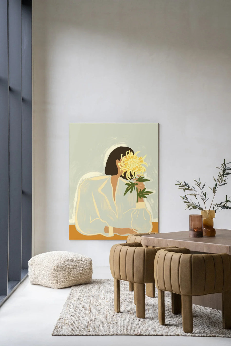 The Chrysante Mum - Moderne Wanddecoratie | Artprint, Glass Art & Wandkleed