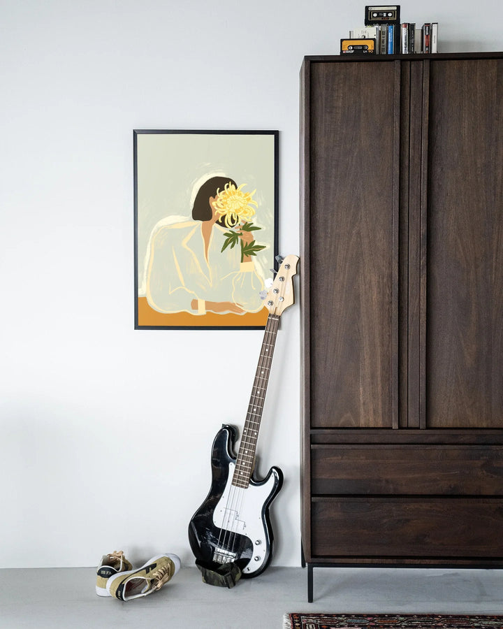 The Chrysante Mum - Moderne Wanddecoratie | Artprint, Glass Art & Wandkleed