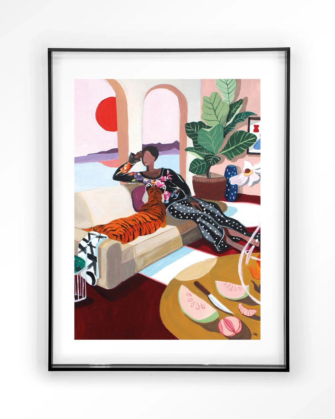Tiger Queen - Moderne Wanddecoratie | Artprint, Glass Art & Wandkleed