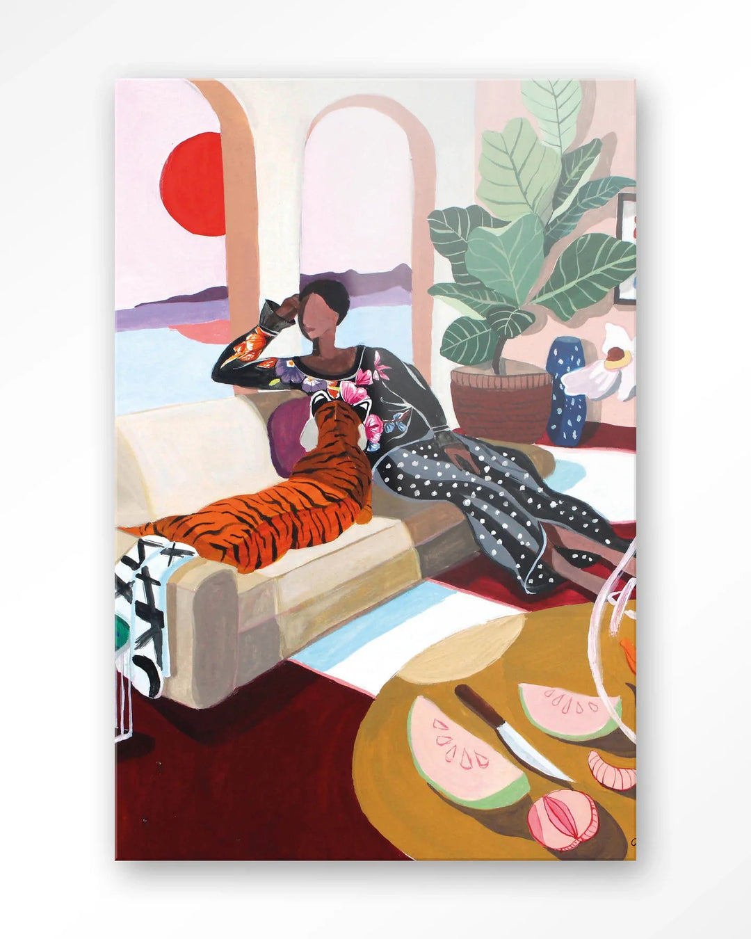 Tiger Queen - Moderne Wanddecoratie | Artprint, Glass Art & Wandkleed