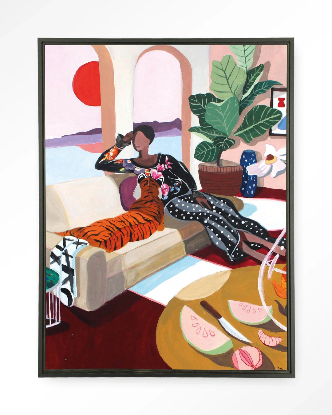 Tiger Queen - Moderne Wanddecoratie | Artprint, Glass Art & Wandkleed