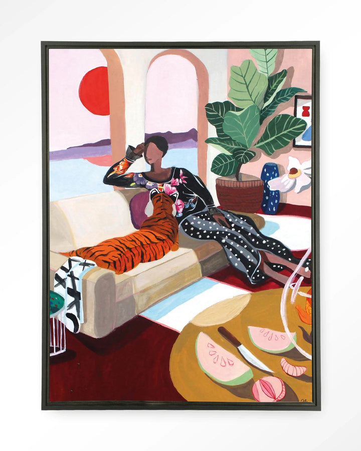 Tiger Queen - Moderne Wanddecoratie | Artprint, Glass Art & Wandkleed