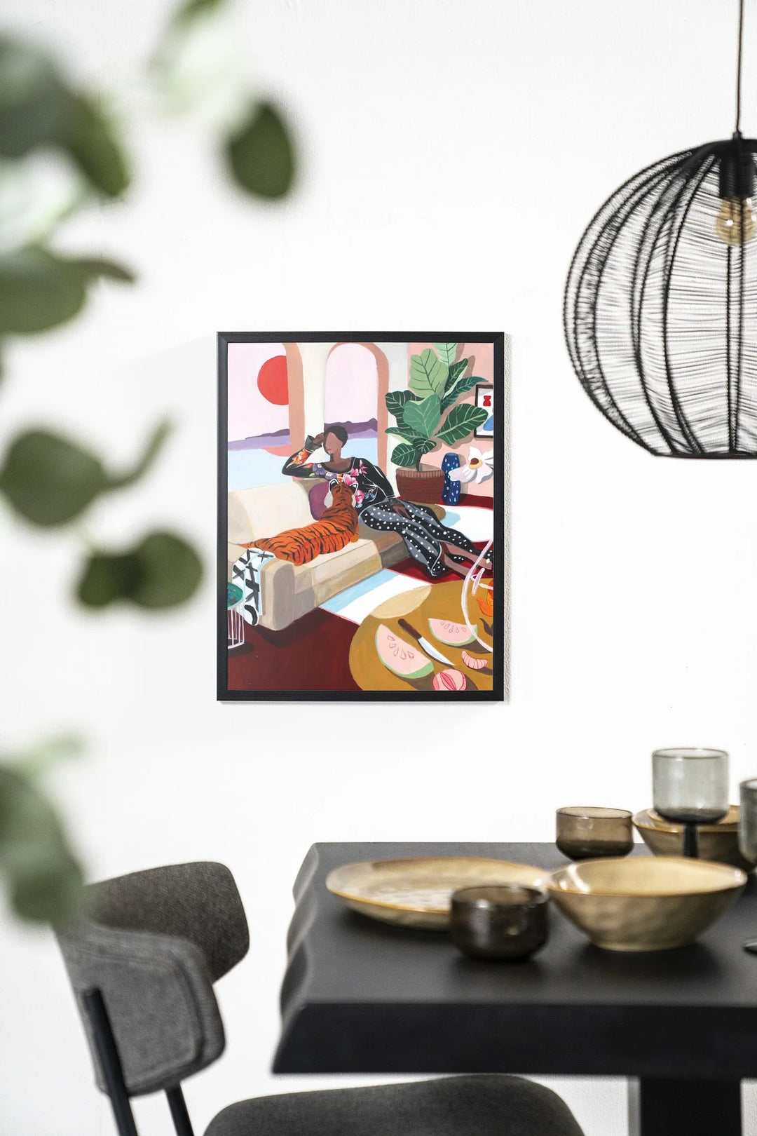 Tiger Queen - Moderne Wanddecoratie | Artprint, Glass Art & Wandkleed