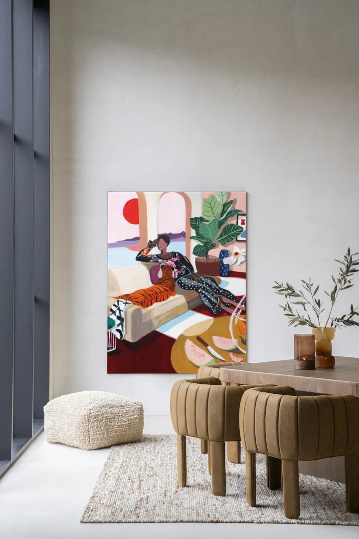 Tiger Queen - Moderne Wanddecoratie | Artprint, Glass Art & Wandkleed