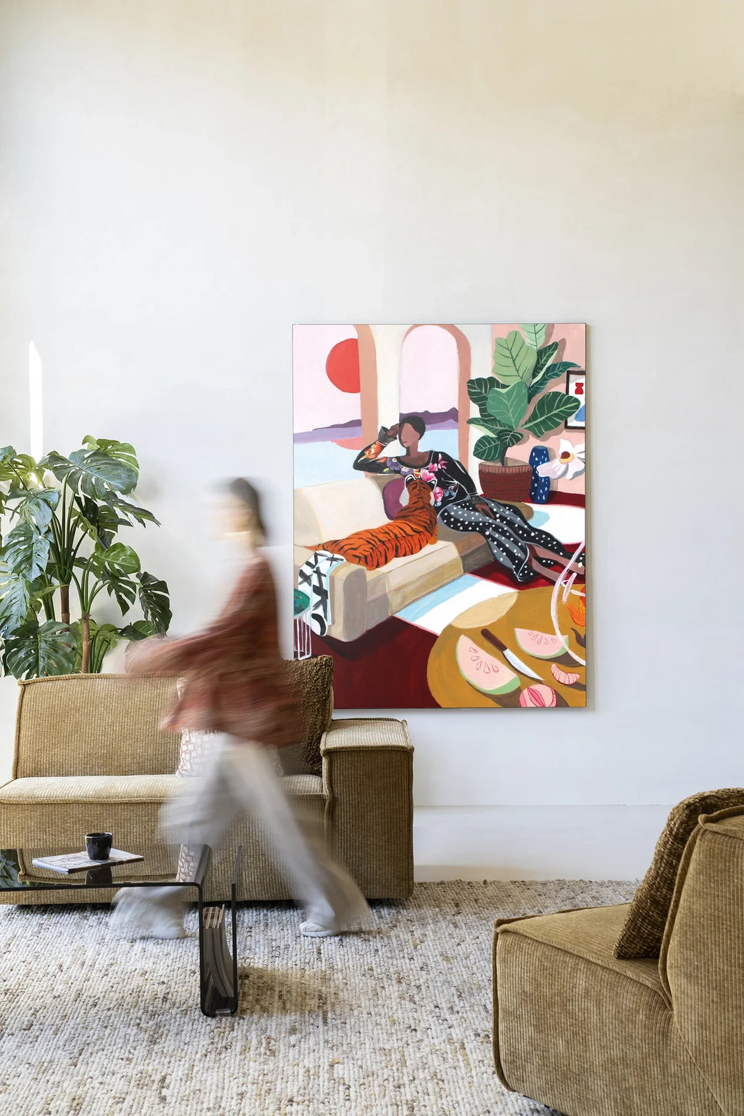Tiger Queen - Moderne Wanddecoratie | Artprint, Glass Art & Wandkleed