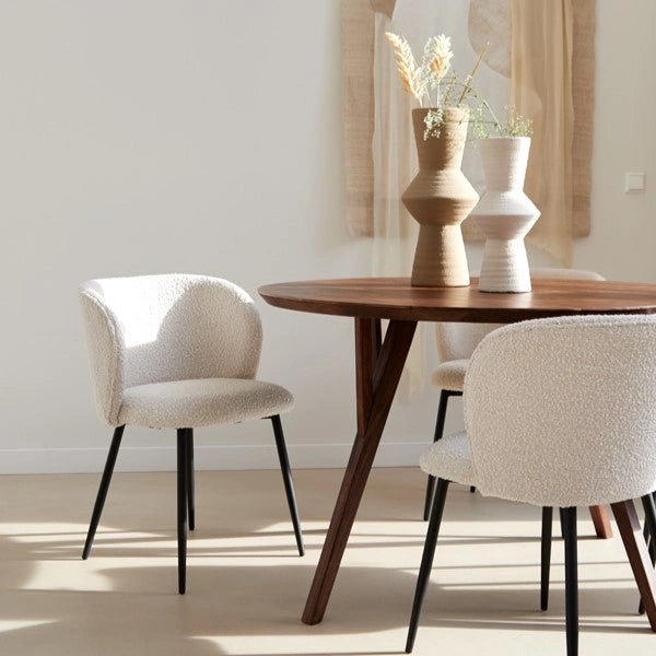 Light & Living Eettafel Quenza Mangohout Naturel Ø140cm