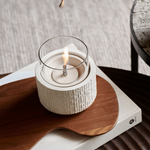 vtwonen Glow Lotus 12 witte keramische tafelhaard