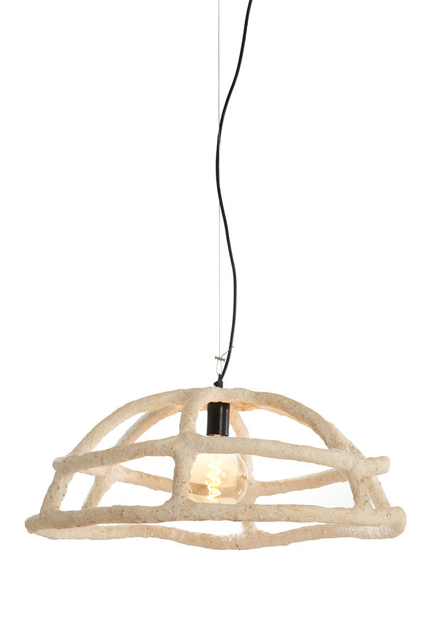 Light & Living Hanglamp Porila Crème Ø70cm