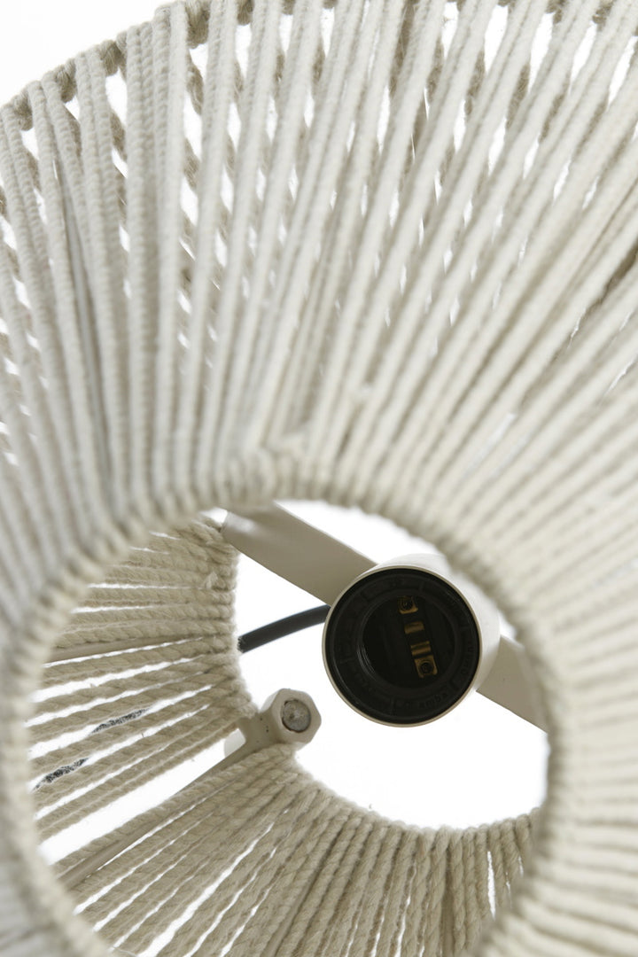 Light & Living Tafellamp Felida Crème Ø35cm