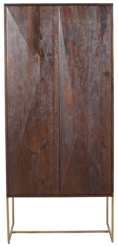 Wandkast Onyx Bruin 2-Deurs PTMD