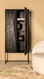 Wandkast Onyx Zwart 2-Deurs PTMD