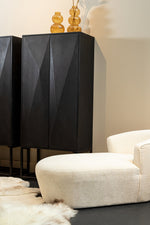 Wandkast Onyx Zwart 2-Deurs PTMD