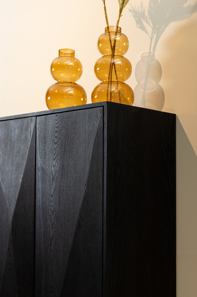 Wandkast Onyx Zwart 2-Deurs PTMD