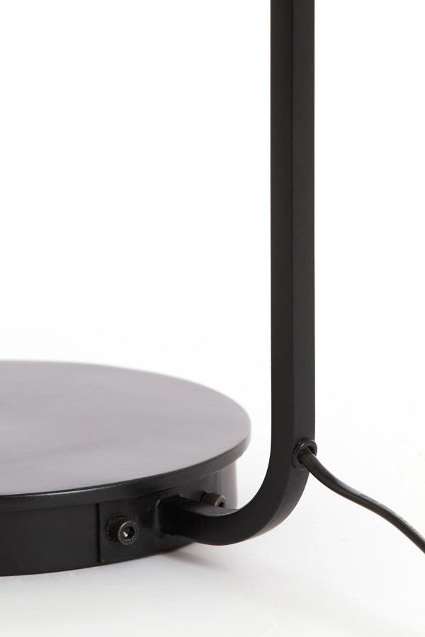 Light & Living Tafellamp Lyra Naturel+Mat Zwart Ø26x60 cm