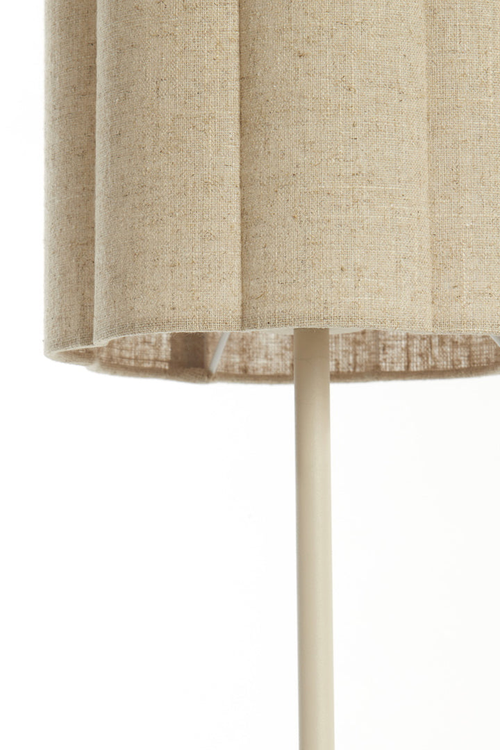 Light & Living Tafellamp Fringe Naturel/Crème