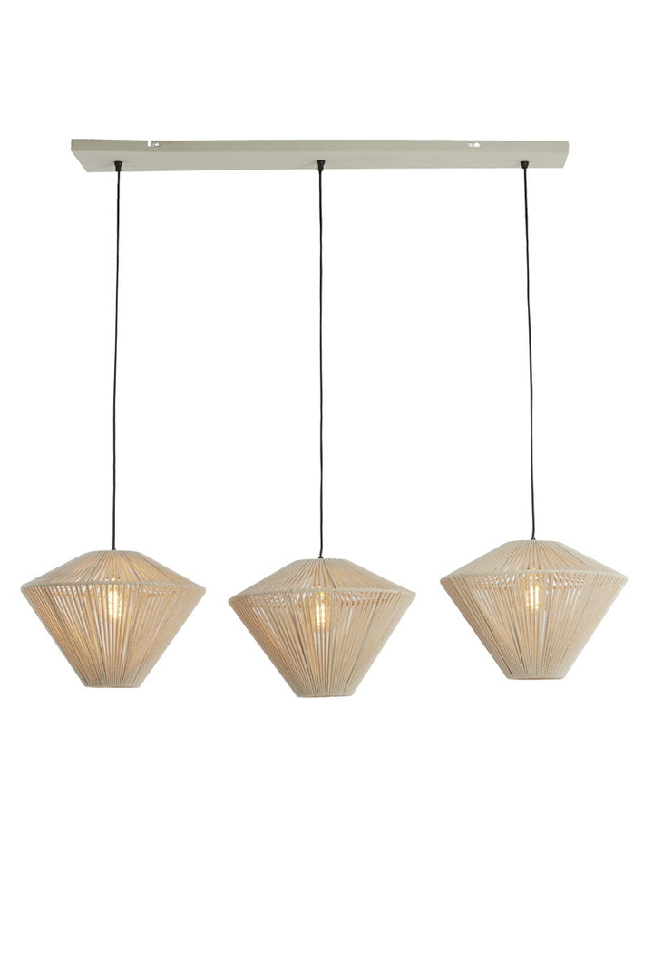 Light & Living Hanglamp Felida 3-Lichts Crème
