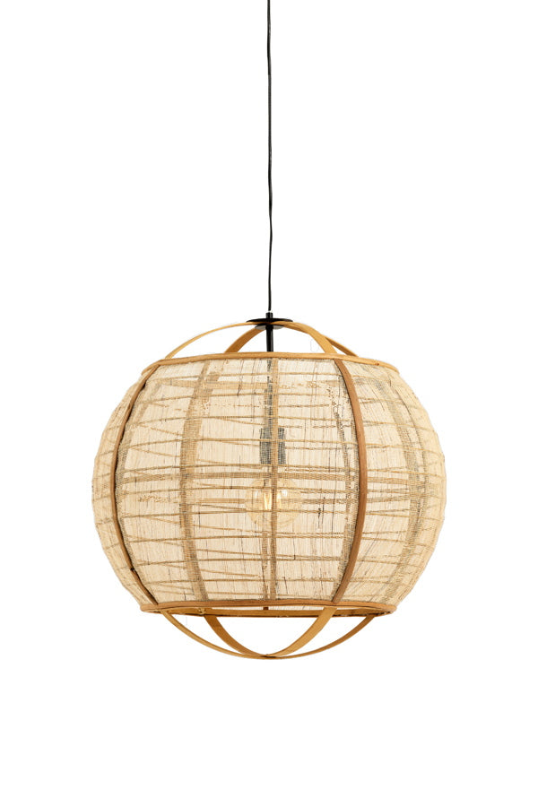 Light & Living Hanglamp Reeva Linnen Beige Ø50,5cm