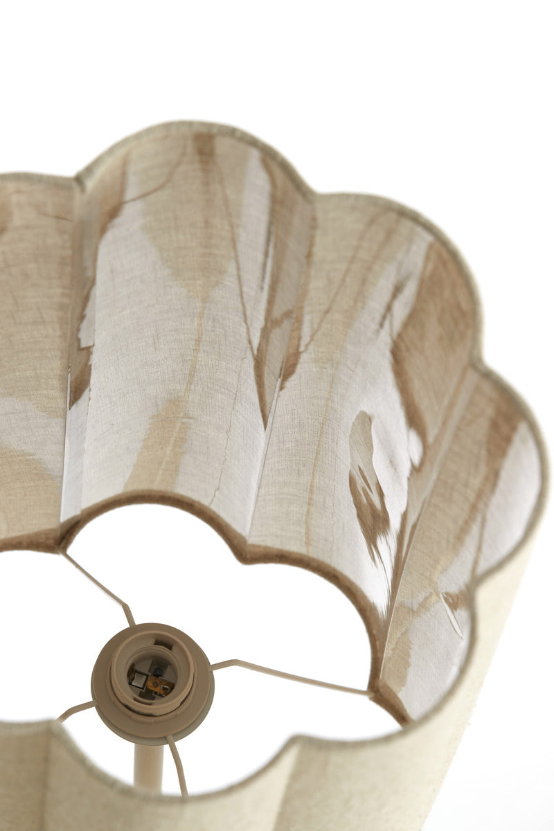 Light & Living Vloerlamp Fringe Naturel/Crème