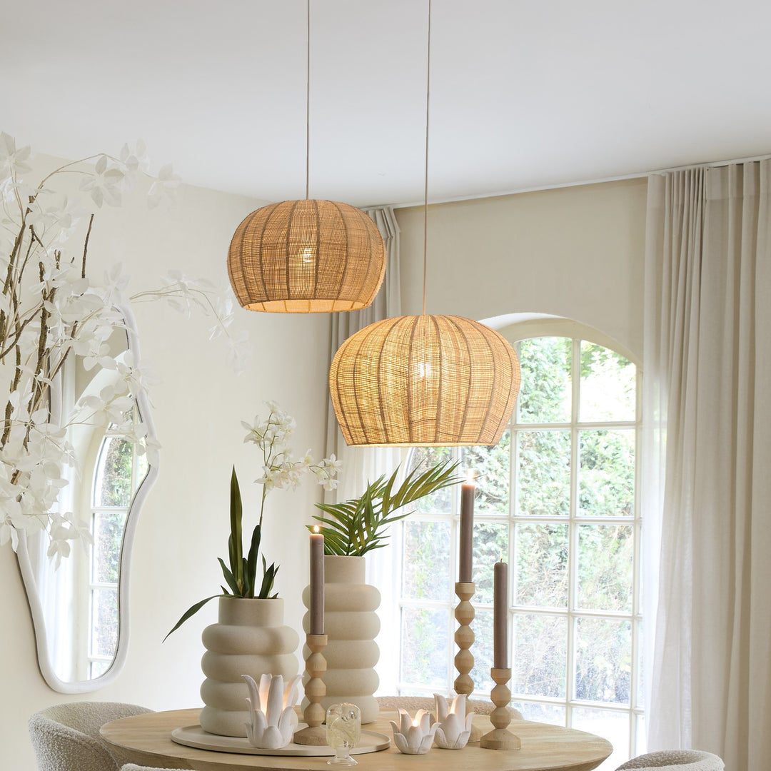 Light & Living Hanglamp Rafaella Raffia Naturel