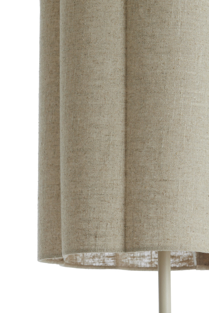 Light & Living Vloerlamp Fringe Naturel/Crème
