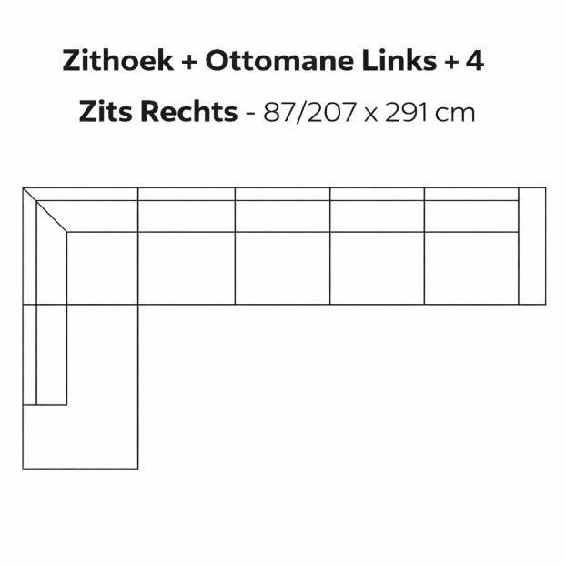 SEVN Annebeth – Modulaire Design Bank populairste opstellingen