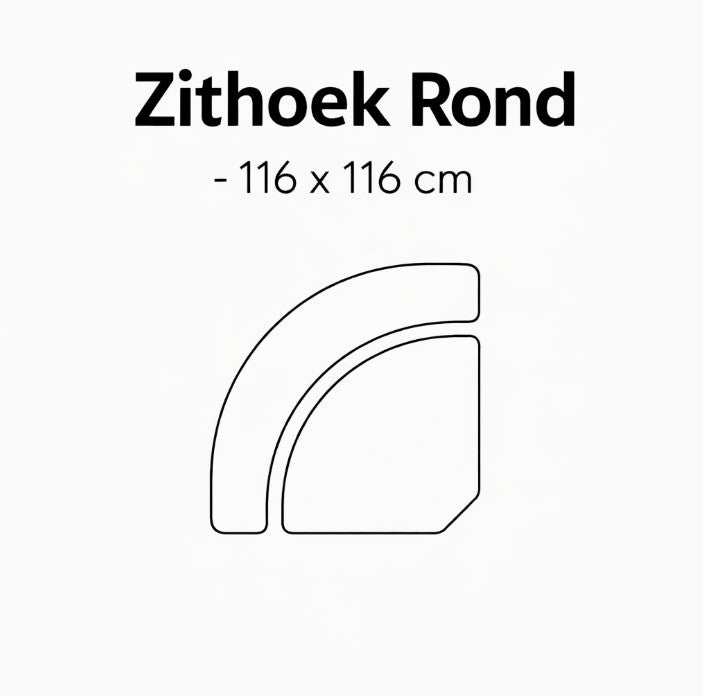 Ronde Modulaire Bank Zelf Samenstellen | SEVN Denise