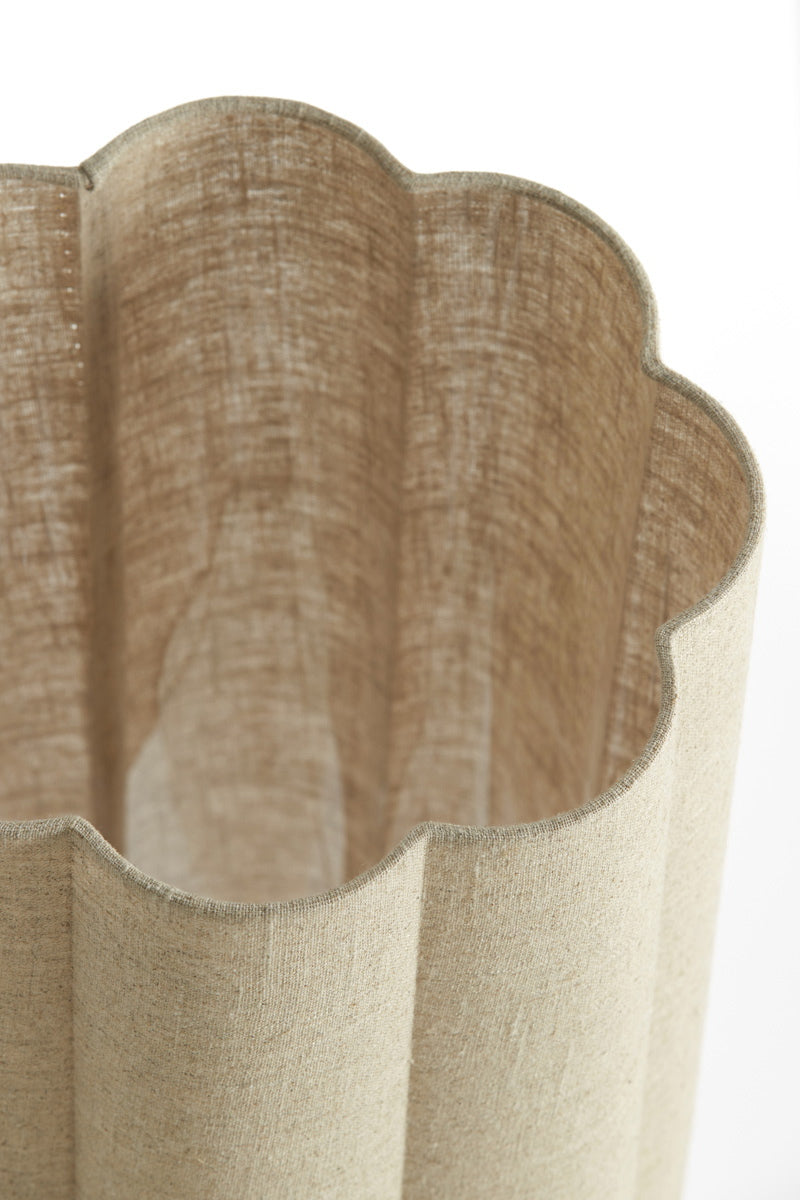 Light & Living Vloerlamp Fringe Naturel/Crème